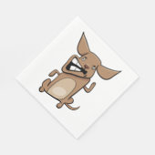 Serviette En Papier Drôle Cartoon fou chien Hilarious mignon animal an (Coin)