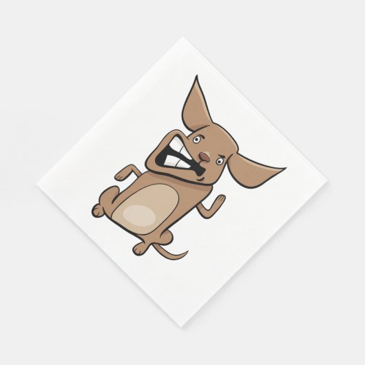 Serviette En Papier Drôle Cartoon fou chien Hilarious mignon animal an (Coin)