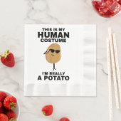 Serviette En Papier Drôle C'est mon costume humain Je suis vraiment un (En situation)