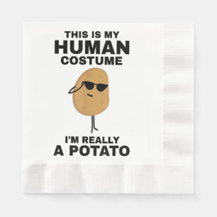 Serviette En Papier Drôle C'est mon costume humain Je suis vraiment un