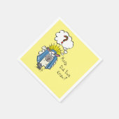 Serviette En Papier Drôle Christian Noël mignon Mouton Dessin (Coin)