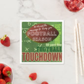 Serviette En Papier Drôle Citation jeu de football Touchdown (En situation)