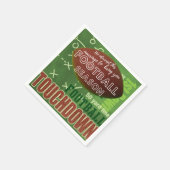 Serviette En Papier Drôle Citation jeu de football Touchdown (Coin)