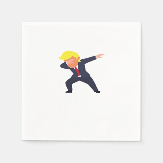 Serviette En Papier Drôle Dabbing Design Classique (Devant)