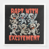 Serviette En Papier Drôle Dancing Mummies Rapt avec excitation (Devant)