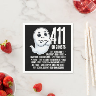 Serviette En Papier Drôle de jeu de mots : les infos sur les fantômes