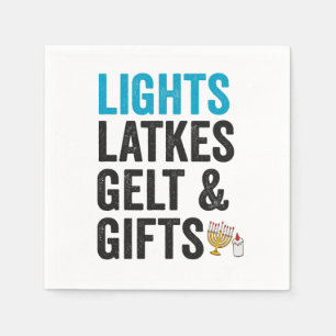 Serviette En Papier Drôle de latke Hanukkah Cuisine juive Vacances Hum