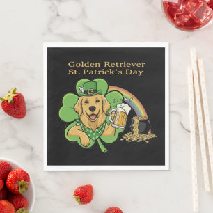 Serviette En Papier Drôle de Lepréchaun de la Saint-Patrick avec Retri
