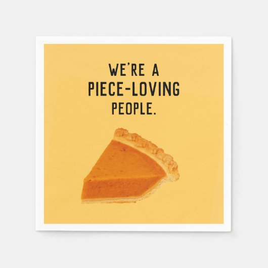 Serviette En Papier Drôle de Thanksgiving (Devant)