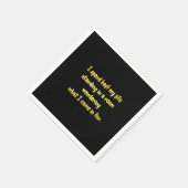 Serviette En Papier Drôle debout dans une blague de chambre (Coin)