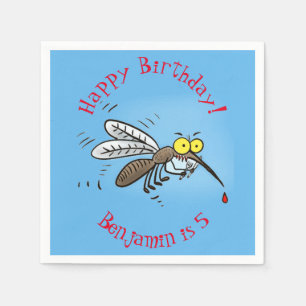 Serviette En Papier Drôle dessin d'insecte moustique