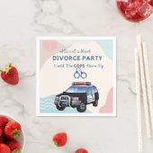 Serviette En Papier Drôle Divorce Jusqu'À Ce Que Les Policiers Se Mont (En situation)