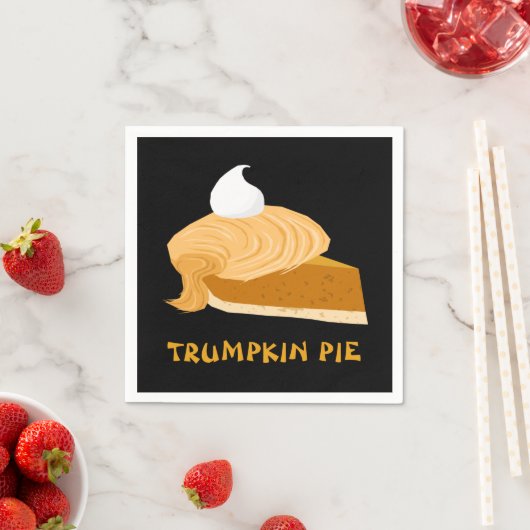 Serviette En Papier Drôle Donald Trump Trumpkin Pie (En situation)