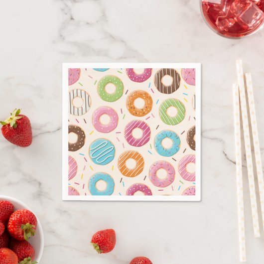 Serviette En Papier Drôle Donut (En situation)