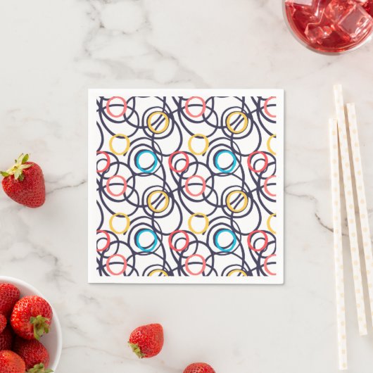 Serviette En Papier Drôle Doodles Scribblés (En situation)