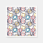Serviette En Papier Drôle Doodles Scribblés (Devant)