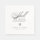 Serviette En Papier Drôle Drink Beach Shell Cocktail Mariage (Devant)