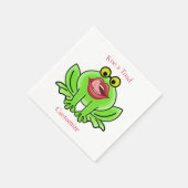 Serviette En Papier Drôle Embrasse Un Toad Thunder_Cove (Coin)