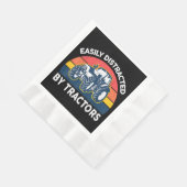 Serviette En Papier Drôle Facilement Distrait Par Tracteurs-Chemises F (Coin)