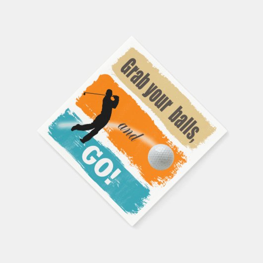 Serviette En Papier Drôle Golf attrapez vos balles ID963 (Coin)