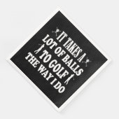 Serviette En Papier Drôle Golf s for Men prend beaucoup de Balls Golf (Coin)