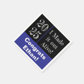 Serviette En Papier Drôle Graduation 2025 (Coin)