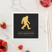 Serviette En Papier Drôle gros pied est parti squatchin Sasquatch (En situation)