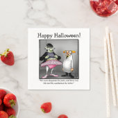 Serviette En Papier Drôle Halloween Humour Cocktail Napkins (En situation)