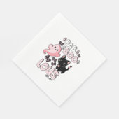 Serviette En Papier Drôle Halloween rose Fantôme Spooktacular Chat Fab (Coin)