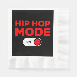 Serviette En Papier Drôle Hip hop Design pour hommes femmes 90s Hip ho