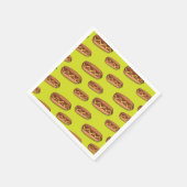 Serviette En Papier Drôle Hot Dog Conception alimentaire (Coin)