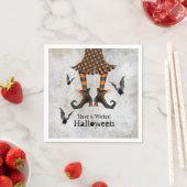 Serviette En Papier Drôle Jambes de sorcière Wicked Halloween Party (En situation)