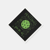 Serviette En Papier Drôle Kiss My Ace Pickleball (Coin)