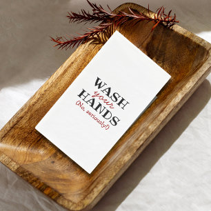 Serviette En Papier Drôle Lavez Vos Mains Salle de bain Humour