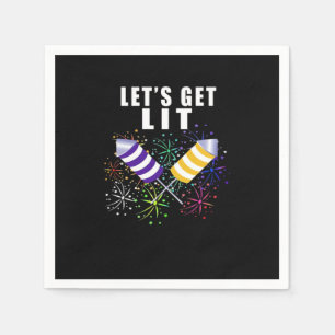 Serviette En Papier Drôle, lit - Independence Pun Classic