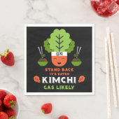 Serviette En Papier Drôle mangeur Kimchi (En situation)
