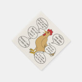 Serviette En Papier Drôle Mère Hen Conseil MoM (Coin)