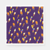 Serviette En Papier Drôle mignon crème glacée cône Motif Nourriture es (Devant)