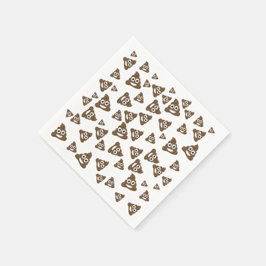 Serviette En Papier Drôle mignon Poop Emoji Motif (Coin)