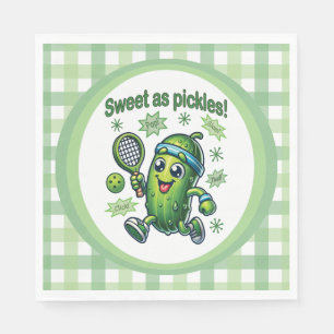 Serviette En Papier Drôle mignon sucré comme chatons Pickleball