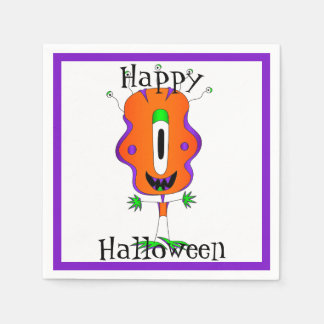 Serviette En Papier Drôle, Monstre, Halloween