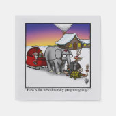 Serviette En Papier Drôle Noël Humour fêtes serviettes (Devant)