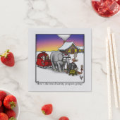 Serviette En Papier Drôle Noël Humour fêtes serviettes (En situation)