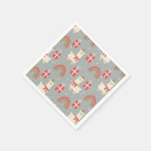 Serviette En Papier Drôle Noël Llamas serviettes (Coin)