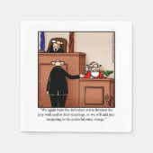 Serviette En Papier Drôle Noël Père Noël Humour serviettes (Devant)