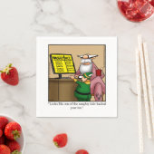 Serviette En Papier Drôle Noël Père Noël Humour serviettes (En situation)