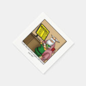 Serviette En Papier Drôle Noël Père Noël Humour serviettes (Coin)