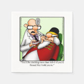 Serviette En Papier Drôle Nutcracker Humour Party Napkins (Devant)