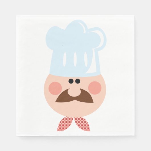 Serviette En Papier Drôle Papier Chef serviettes (Devant)
