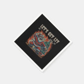 Serviette En Papier Drôle Père Noël brûle Lit Classic (Coin)